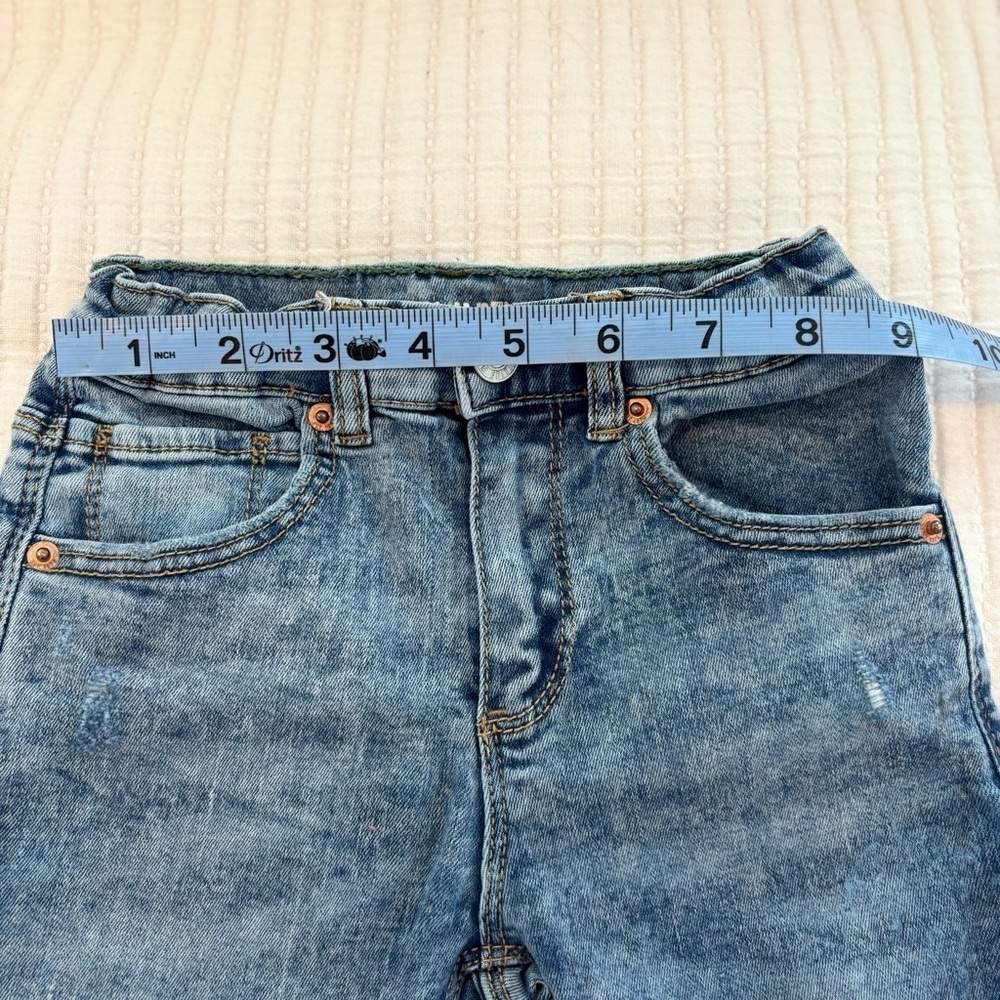 Zara Kids The Slim Denim Adjustable Waist Medium Wash Skinny Jeans Size 4-5 year - Picture 10 of 10